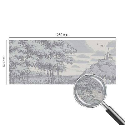 Fotobehang voor de woonkamer Sprookjesachtig landschap