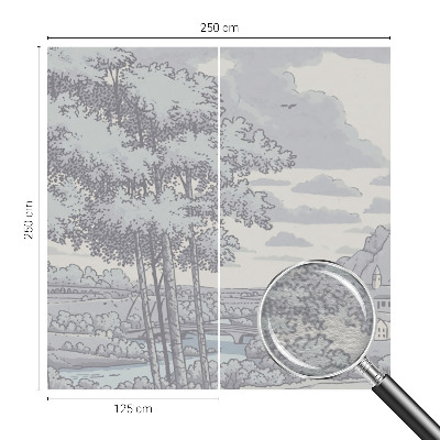 Fotobehang voor de woonkamer Sprookjesachtig landschap