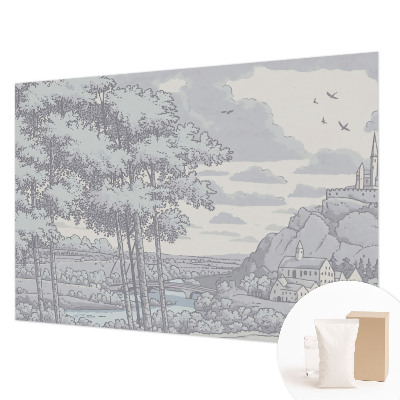 Fotobehang voor de woonkamer Sprookjesachtig landschap