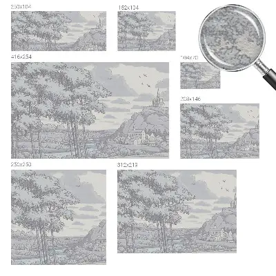 Fotobehang voor de woonkamer met een sprookjesachtig landschap