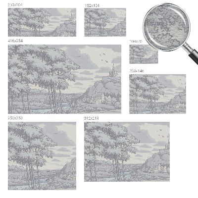 Fotobehang voor de woonkamer Sprookjesachtig landschap