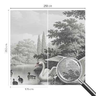 Modern fotobehang voor de woonkamer De elegantie van de natuur