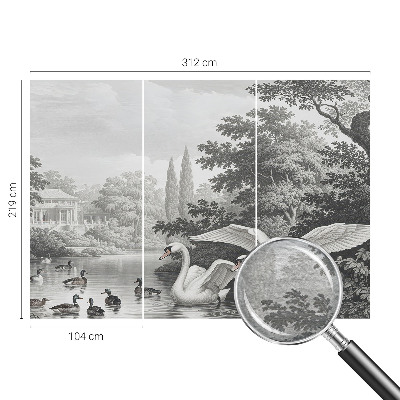 Modern fotobehang voor de woonkamer De elegantie van de natuur