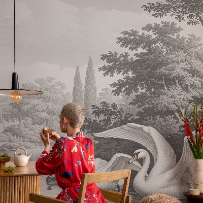 Modern fotobehang voor de woonkamer De elegantie van de natuur