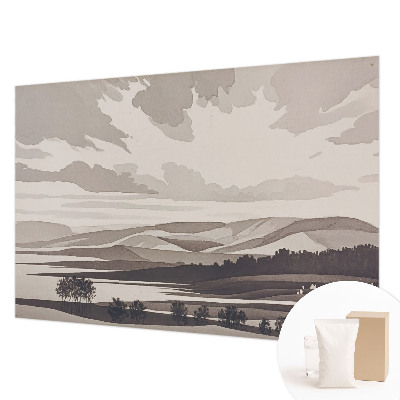 Sfeervol fotobehang Een vredig landschap