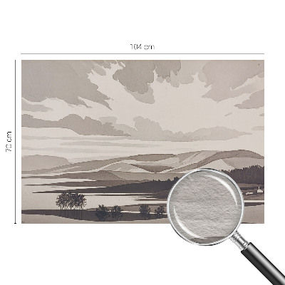 Sfeervol fotobehang Een vredig landschap