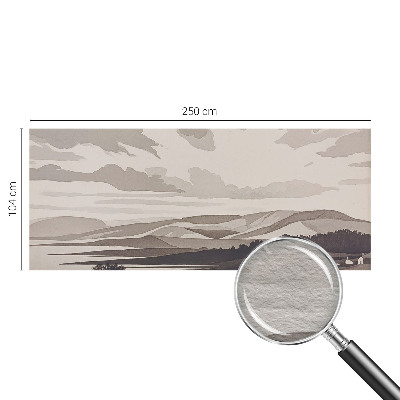 Sfeervol fotobehang Een vredig landschap