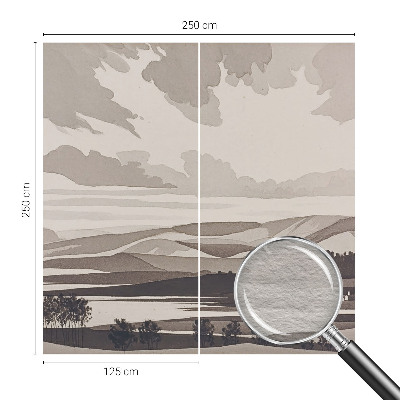 Sfeervol fotobehang Een vredig landschap