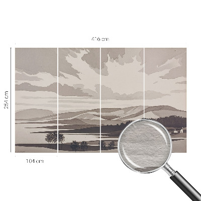 Sfeervol fotobehang Een vredig landschap