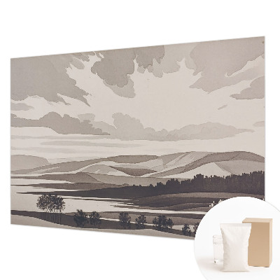 Sfeervol fotobehang Een vredig landschap