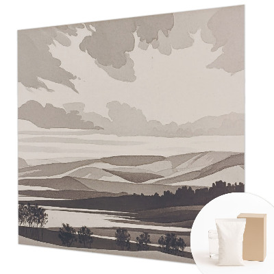 Sfeervol fotobehang Een vredig landschap