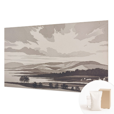Sfeervol fotobehang Een vredig landschap