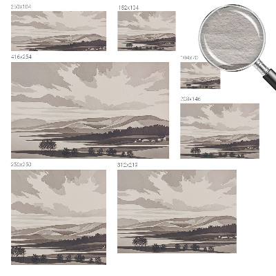 Sfeervol fotobehang Een vredig landschap