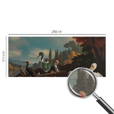 Premium fotobehang Schilderachtige vogels