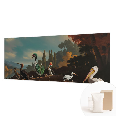 Premium fotobehang met een schilderachtig vogelmotief