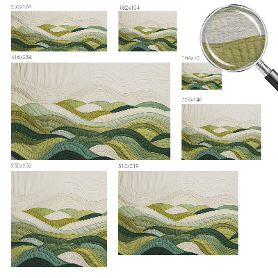 Uniek fotobehang Stoffenheuvels