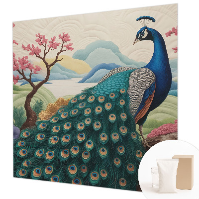 Vliesbehang fotobehang met een exotische print
