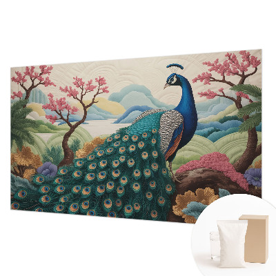 Vliesbehang fotobehang met een exotische print