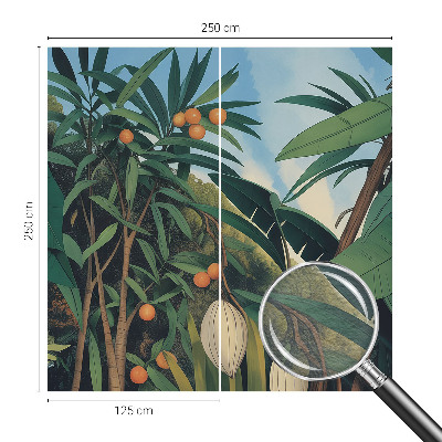 Vliesbehang fotobehang woonkamer Tropische jungle