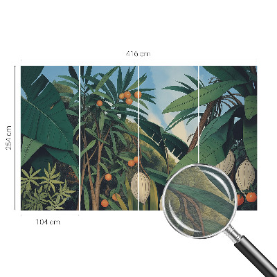 Vliesbehang fotobehang woonkamer Tropische jungle