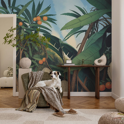 Vliesbehang fotobehang woonkamer Tropische jungle