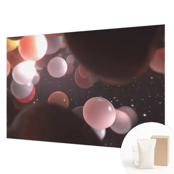 Fotobehang vliesbehang met motief van ruimteballen