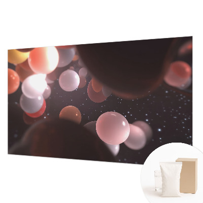 Fotobehang vliesbehang Ruimteballen