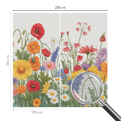 Vlies fotobehang op maat Bloemenweide