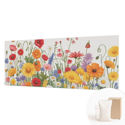 Vlies fotobehang op maat met een bloemenweide als motief
