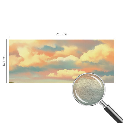 Luxe fotobehang met een print van hemelwolken