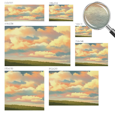 Luxe fotobehang met een print van hemelwolken