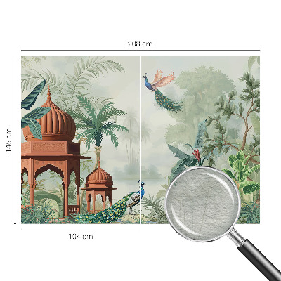 Naadloos fotobehang Pauwentuinen