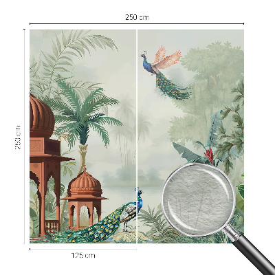 Naadloos fotobehang Pauwentuinen