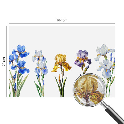 Fotobehang slaapkamer Irisbloemen