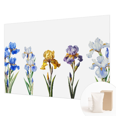 Fotobehang slaapkamer Irisbloemen