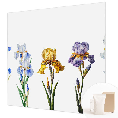 Fotobehang slaapkamer Irisbloemen