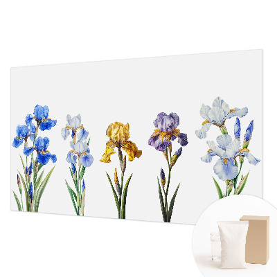 Fotobehang slaapkamer Irisbloemen