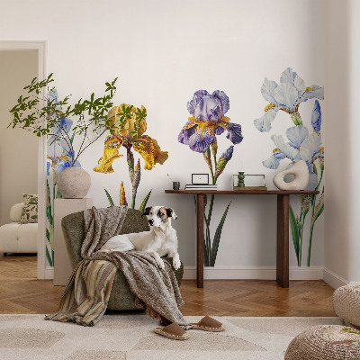 Fotobehang slaapkamer Irisbloemen
