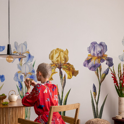 Fotobehang slaapkamer Irisbloemen