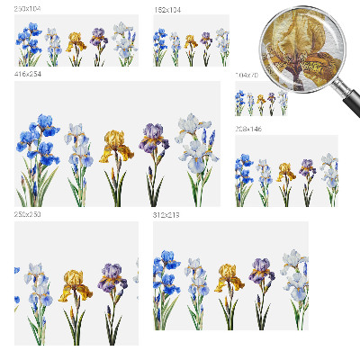 Fotobehang slaapkamer Irisbloemen