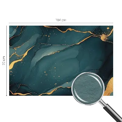 Fotobehang voor de slaapkamer met een donkerblauwe abstracte print