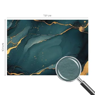 Fotobehang voor de slaapkamer met een donkerblauwe abstracte print