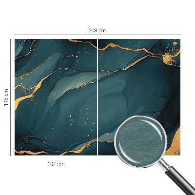 Fotobehang voor de slaapkamer Donkerblauwe abstractie