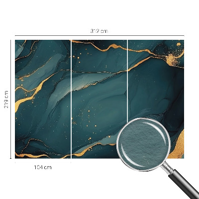 Fotobehang voor de slaapkamer Donkerblauwe abstractie