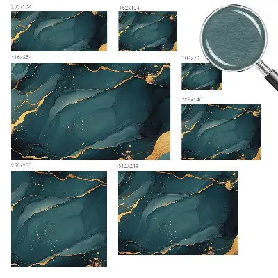 Fotobehang voor de slaapkamer met een donkerblauwe abstracte print