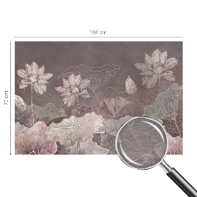 Fotobehang voor de woonkamer Vreedzame plantkunde