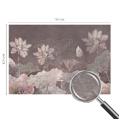 Fotobehang voor de woonkamer Vreedzame plantkunde