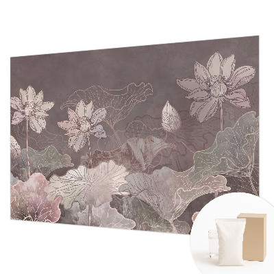 Fotobehang voor de woonkamer Vreedzame plantkunde