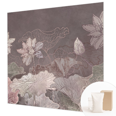 Fotobehang voor de woonkamer Vreedzame plantkunde
