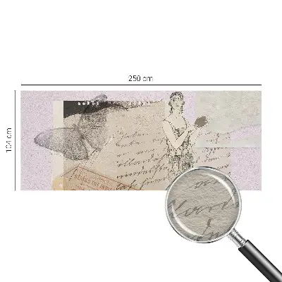 Kwalitatief fotobehang met een nostalgische collage als print